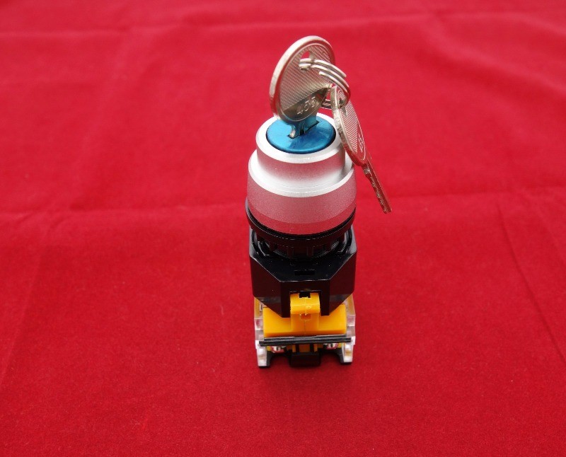 1X Cutout 22MM Key Selector Switch 3 Position Maintained select switch LAY38/39