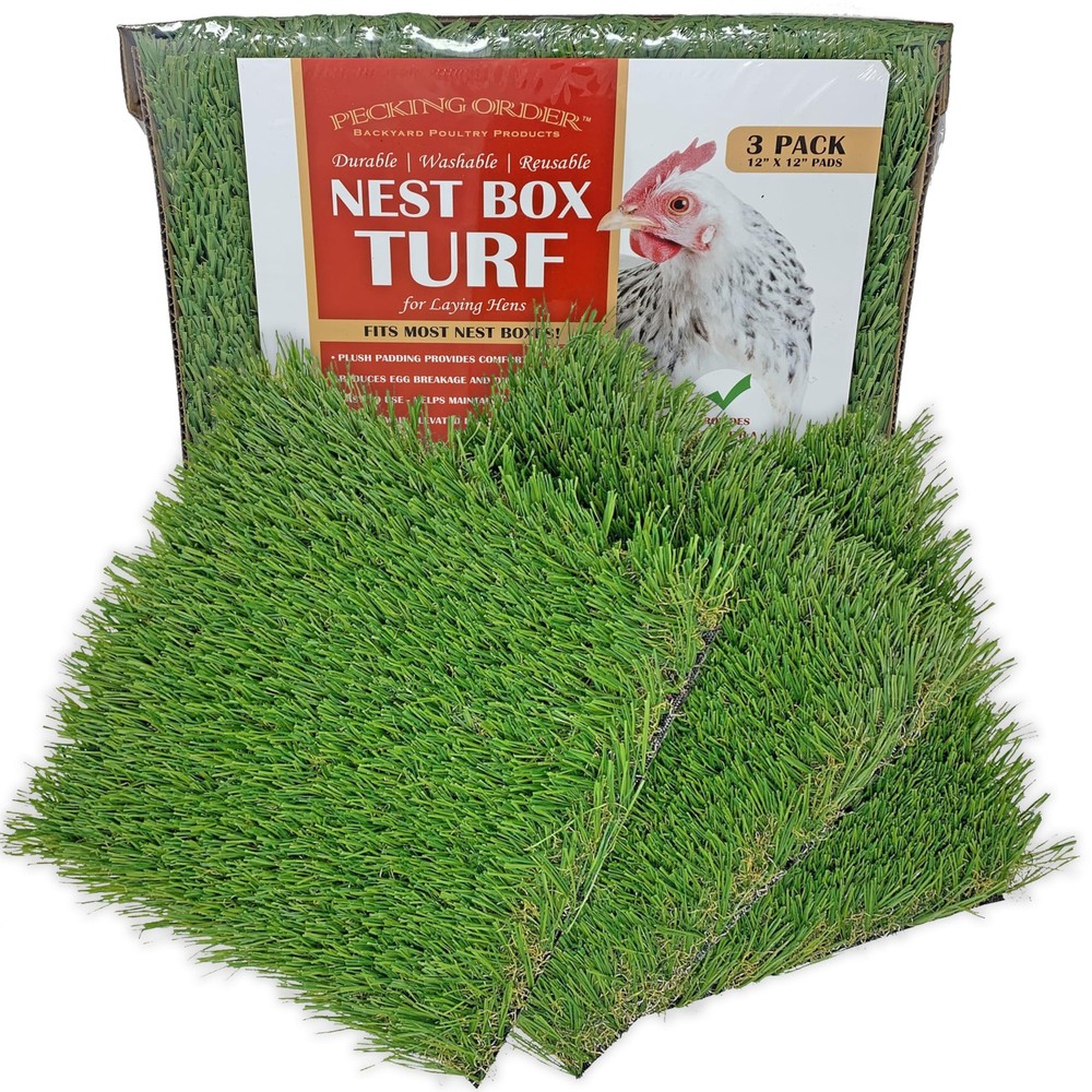 Pecking Order Nest Box Turf - 3 Pack, Green