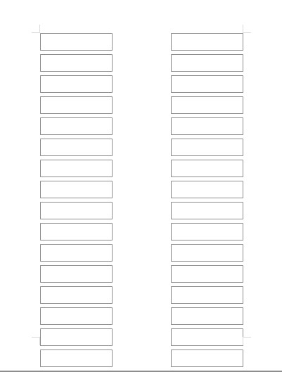 White Binder Organizing Label Inserts (800 Inserts)