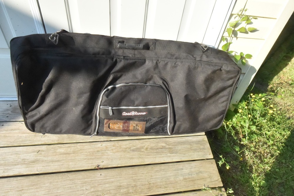 Road Runner Keyboard Bag Deep 76 Key Black Soft Case W Strap