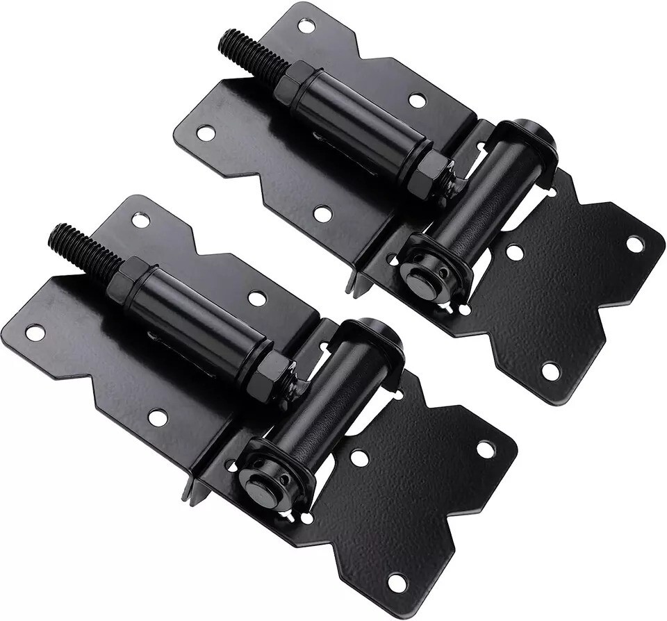 Self Closing Gate Hinges Adjustable Heavy Duty Hardware 90 Degree Gate Hinges