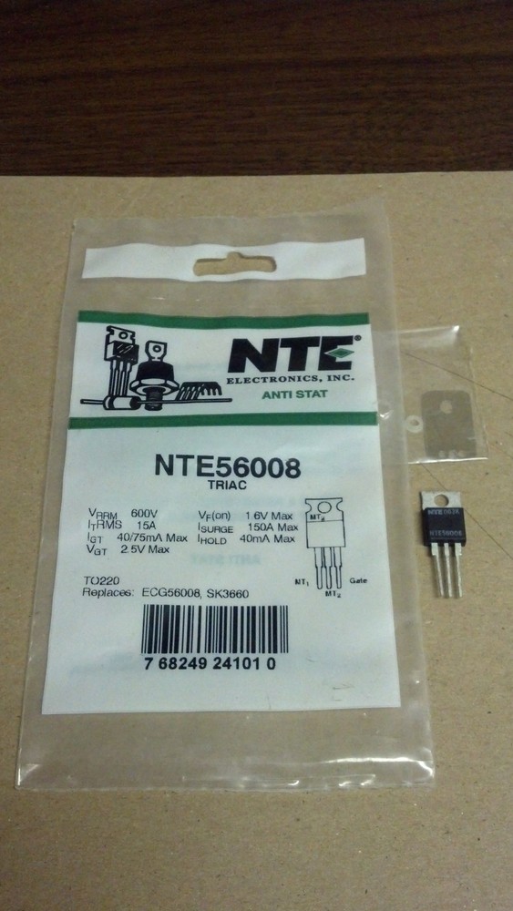 NTE56008 TRIAC ***AUTHORIZED NTE DISTRIBUTOR***