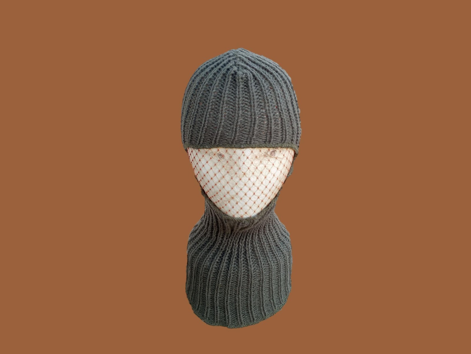 EAST GERMAN MILITARY ARMY COLD WEATHER FACE MASK BALACLAVA GENUINE NVA SURPLUS