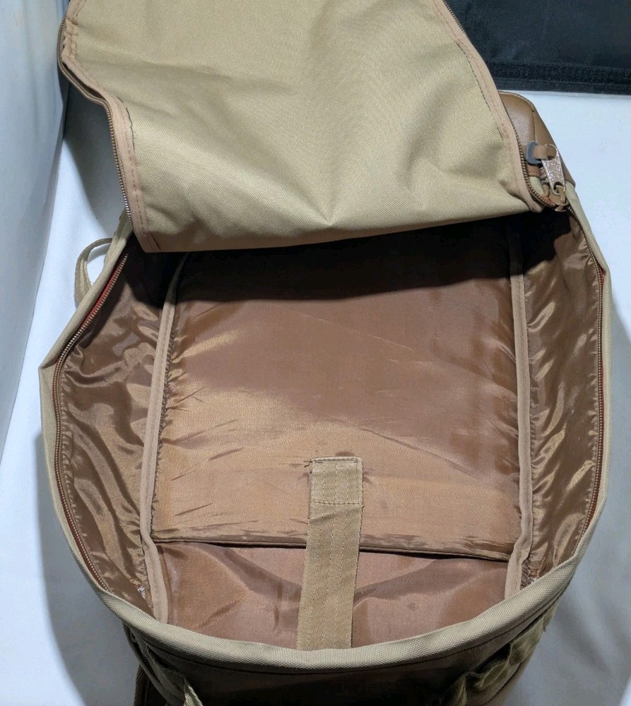 Poler Outdoor Stuff Camp Vibes Excursion Pack & Camera Insert Set In Khaki EUC