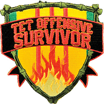 Vietnam Veteran TET Survivor Hook and Loop Patch