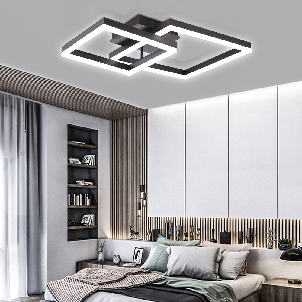 Modern Ceiling Light LED Chandelier Dimmable Flush Mount Pendent Light