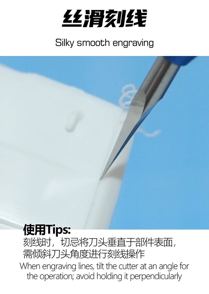 MANWAH Tungsten Steel Triangular Scraper Model Building Tool Edge Scraper