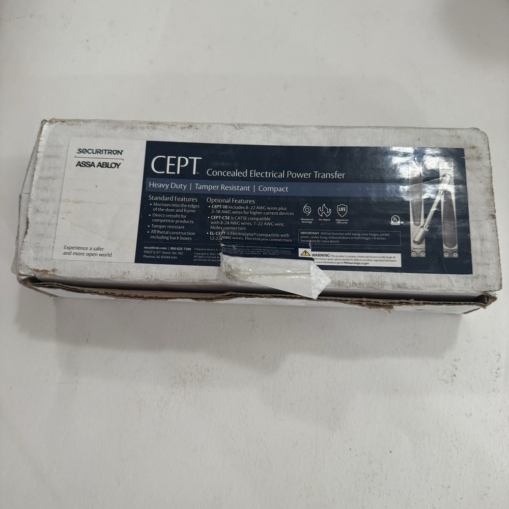 SECURITRON EL-CEPT-613E Concealed Electrical Power Transfer New E52