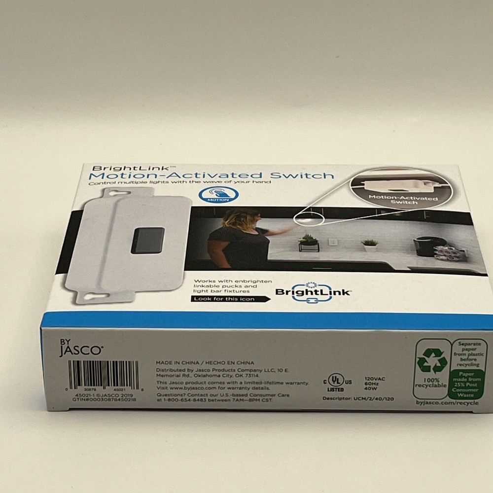 BrightLink Motion Activated Light Switch By Jasco