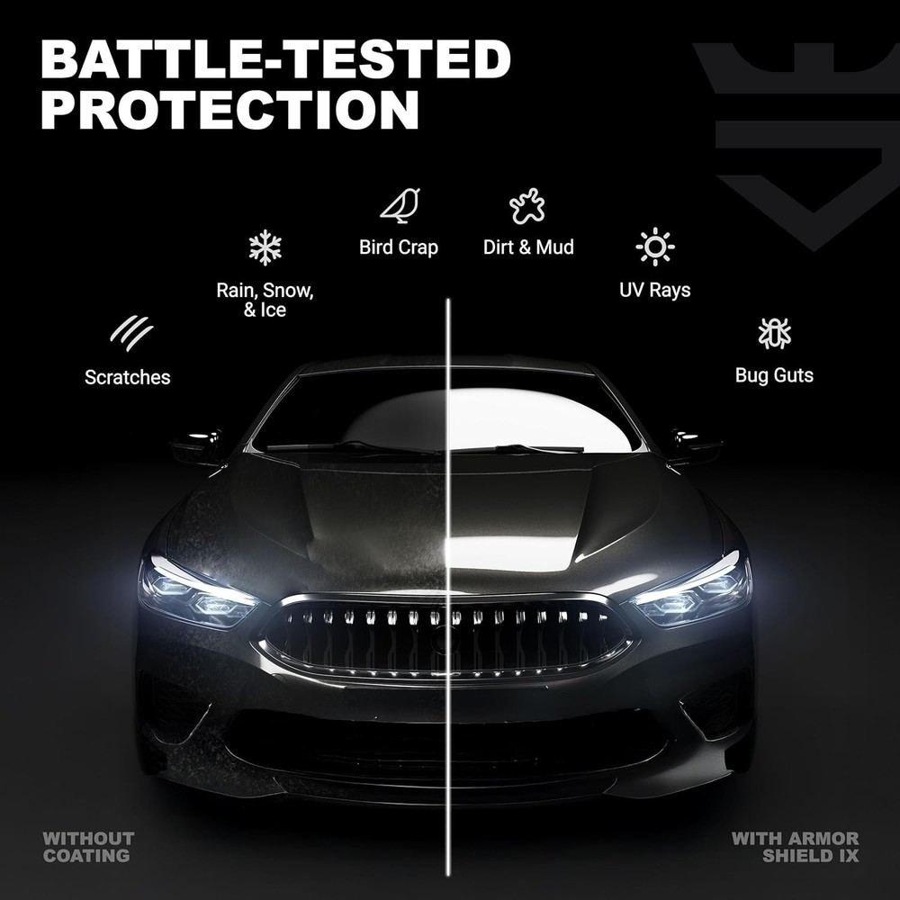 Armor Shield IX – DIY Ceramic Coating for Cars – High-Performance 82% Active ...