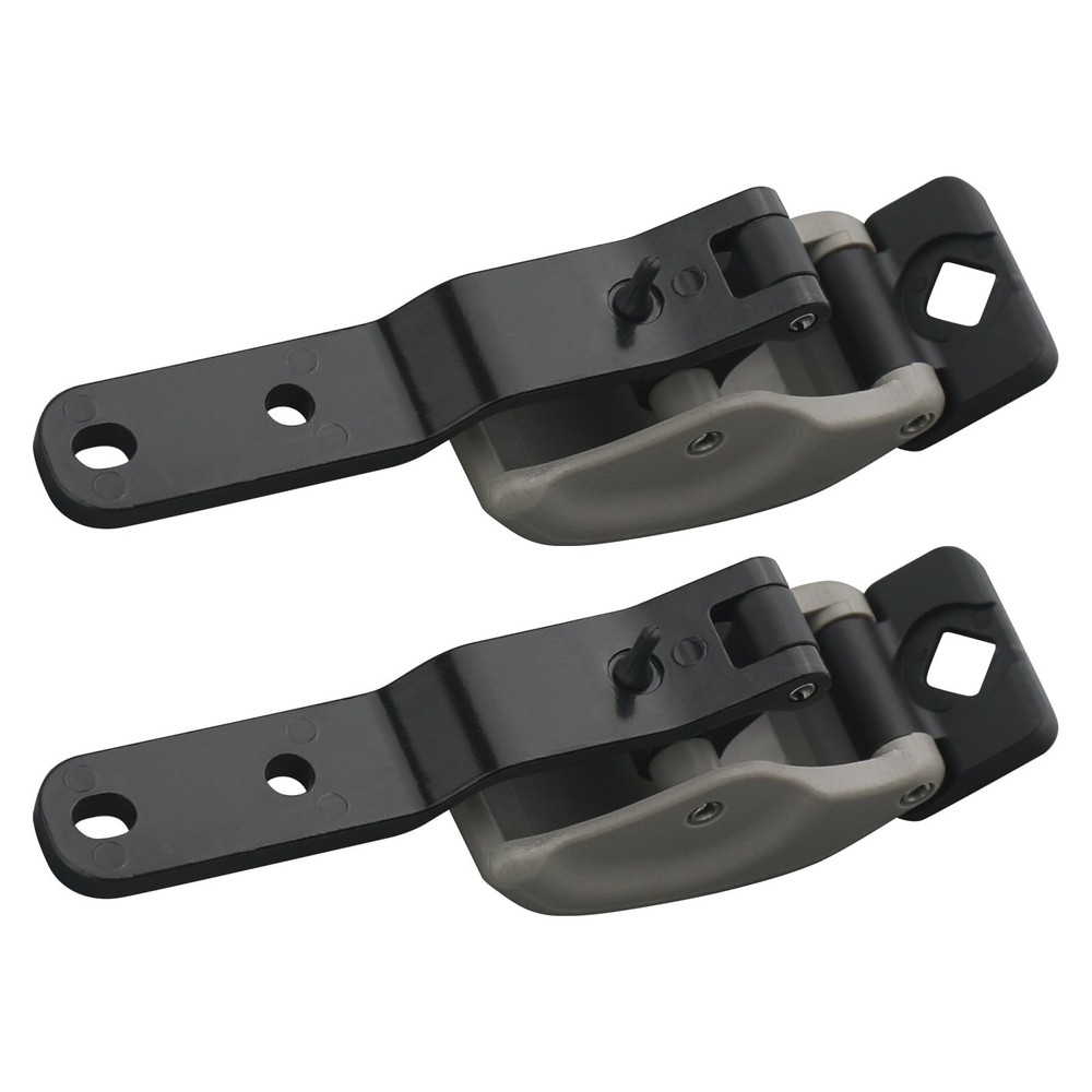 2PCS Rear Quarter Window Latch Lock Assembly Compatible with 2pcs, Gray