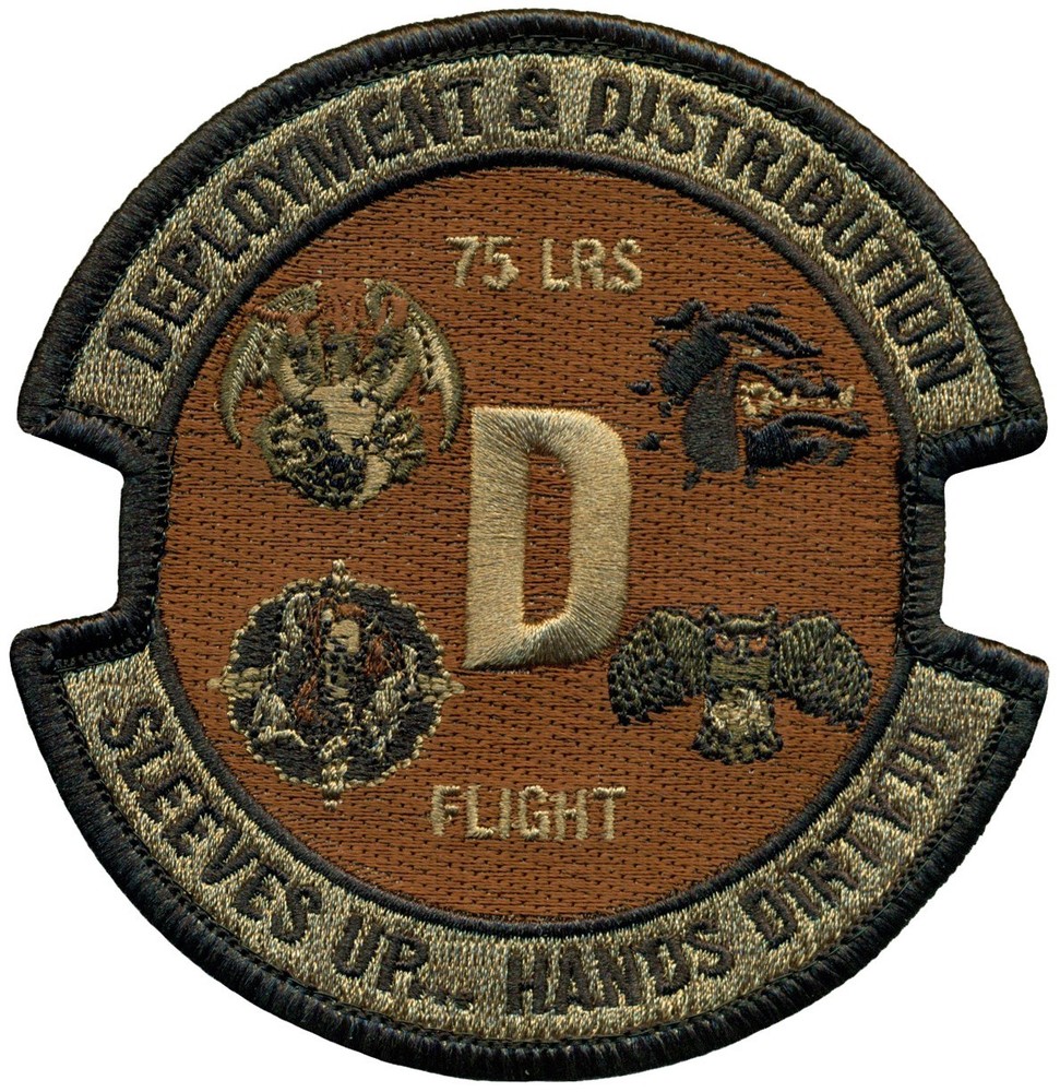 USAF 75th LOGISTICS READINESS SQUADRON DEPLOYMENT & DISTRIBUTION PATCH - OCP