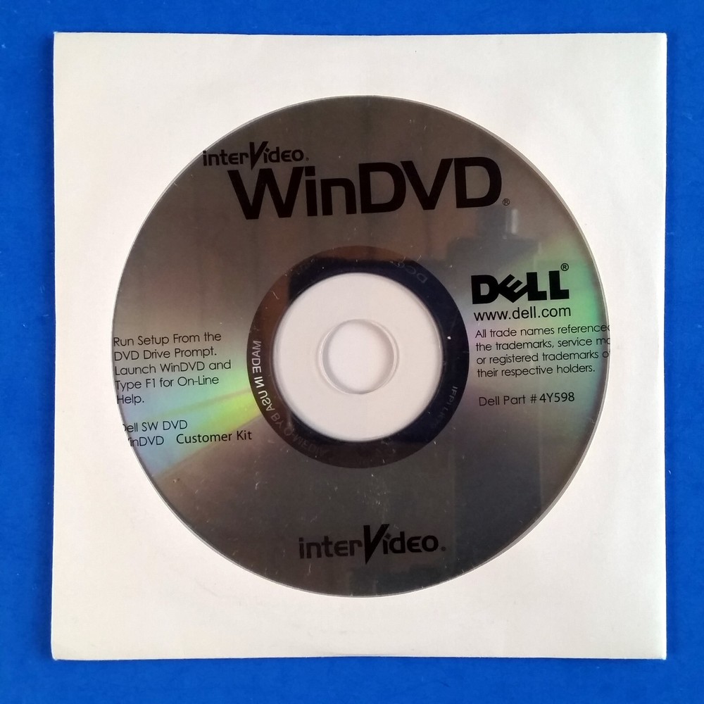 Dell OEM Software Lot CyberLink PowerDVD InterVideo WinDVD Re-installation Discs