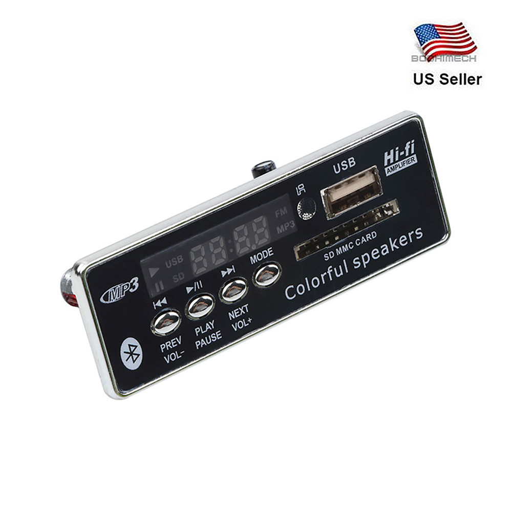 Bluetooth MP3 Decoder Board Module 5V with Remote Control USB FM Aux Radio