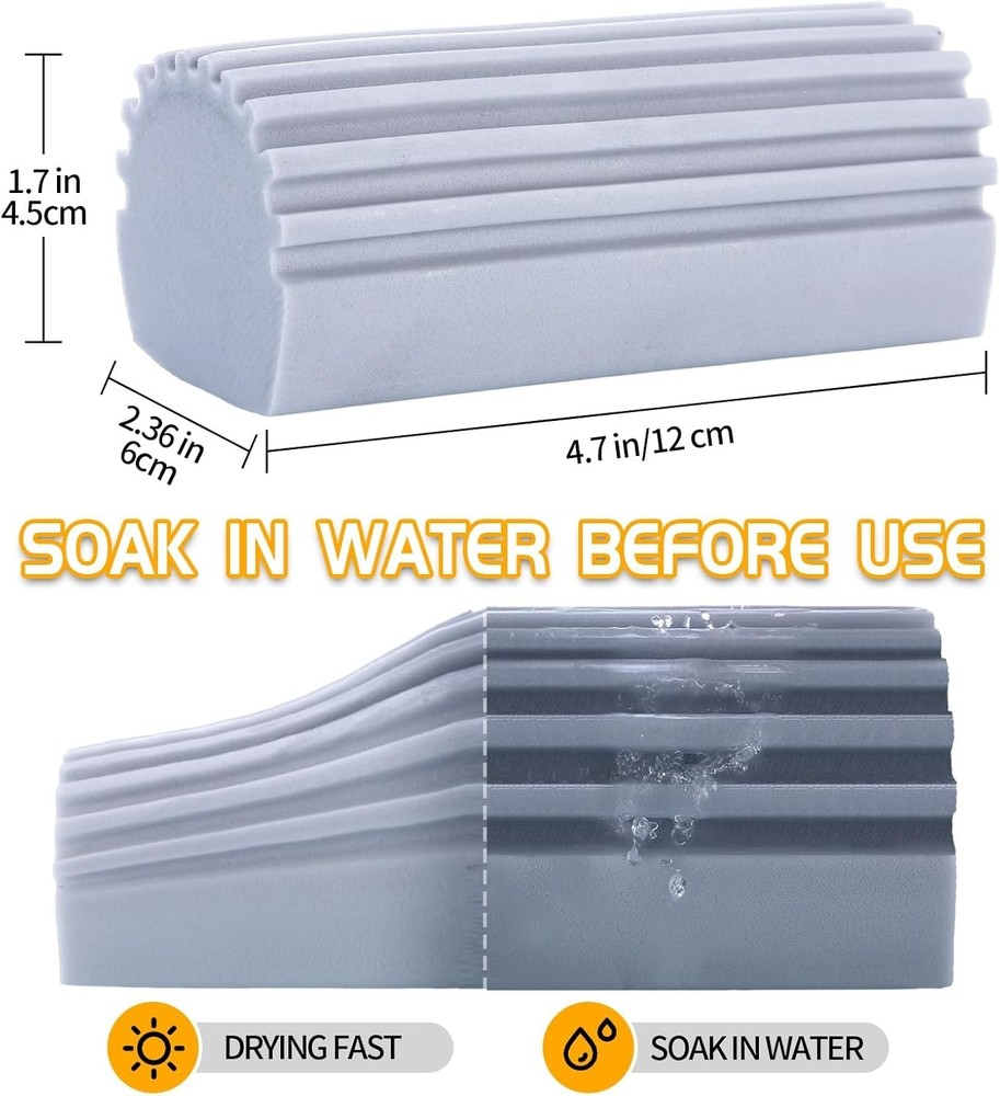 Multi-Color Damp Cleaning Sponge - Superior Dust Removal for Every Surface