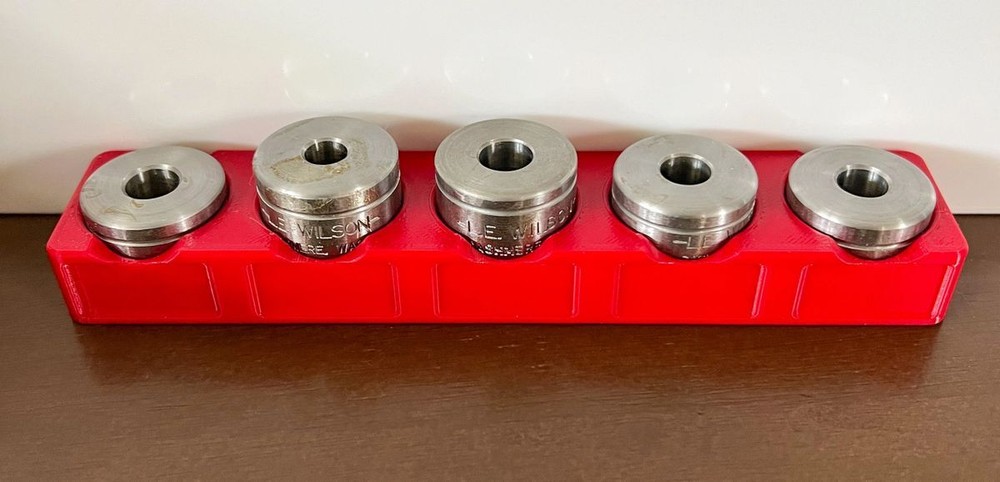 Case Holder Storage Rack for L.E. Wilson Trimmer Bench Top