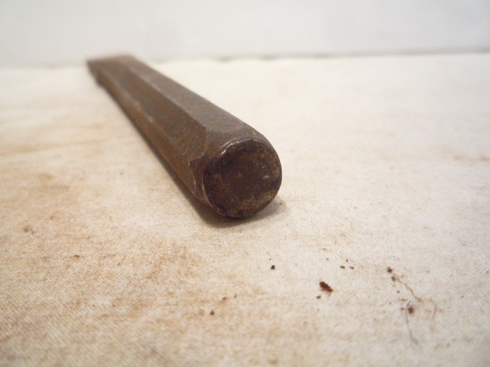 Vintage OLDFORGE #32 5/8" Cold Chisel, Hex shank, 5-3/4” Long