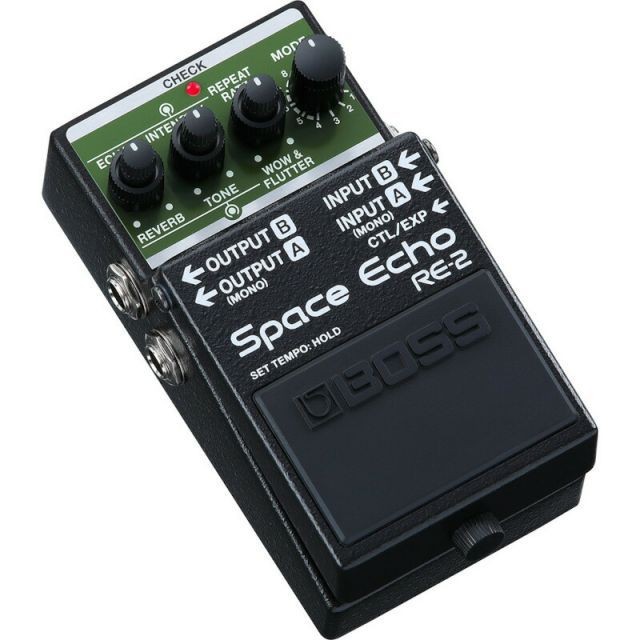 BOSS RE-2 Space Echo Compact Guitar Pedal Reissue with WOW Flutter