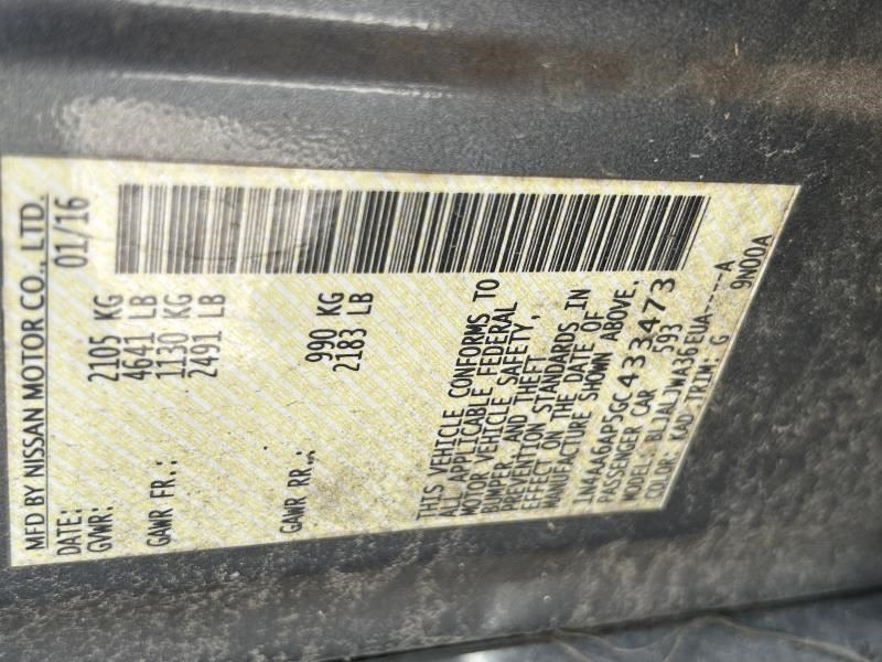 MAXIMA    2016 Fuse Box Cabin 104687063