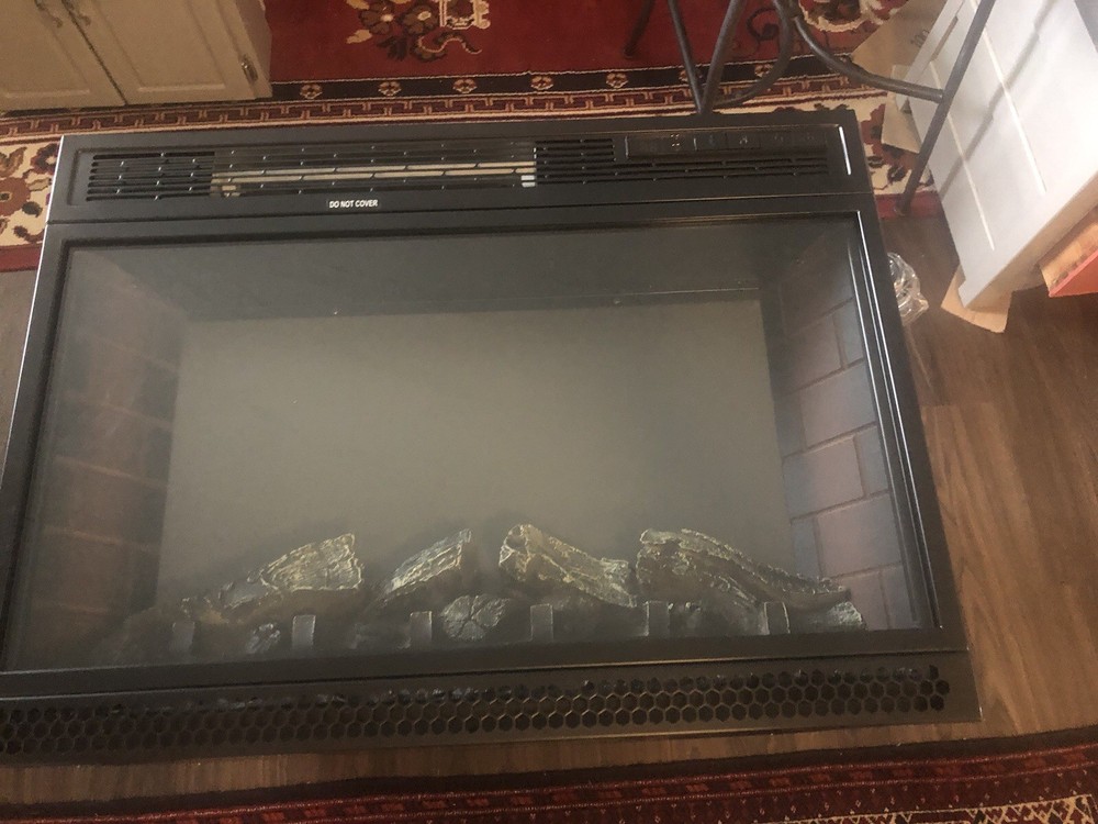 Electric Fireplace Insert, Black, Intertek EF-26, New In Box