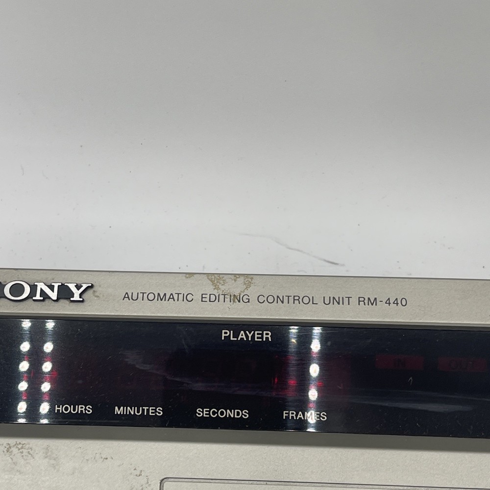 Sony RM-440 Editing Controller UNTESTED No Power Supply