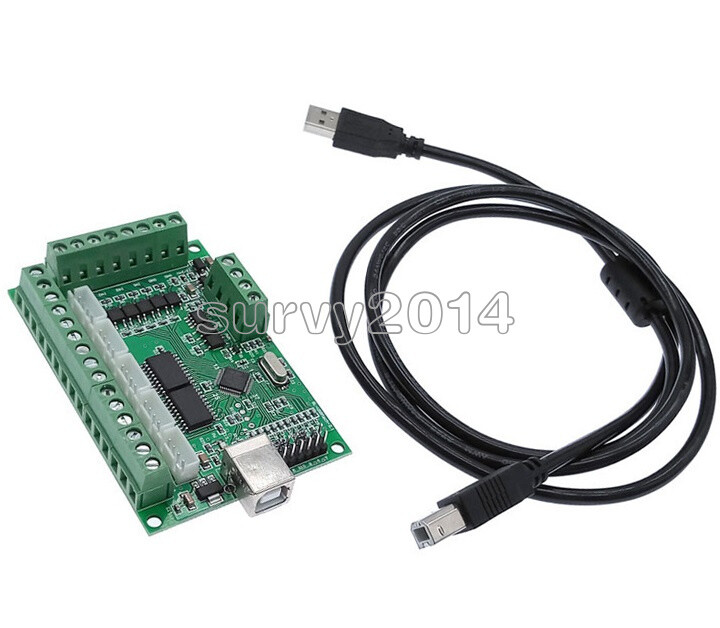 MACH3 CNC Breakout Board USB 100KHz 5 Axis Driver Motion Controller