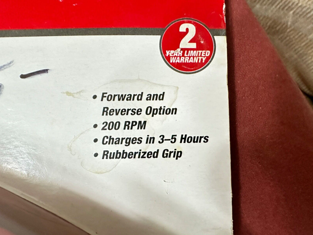 HYPER TOUGH 4.8-VOLT Cordless Screwdriver, Charger, Missing The Original Bits