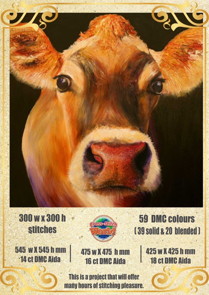 Sweet Cow 208 - Chart Counted Cross Stitch Pattern Needlework