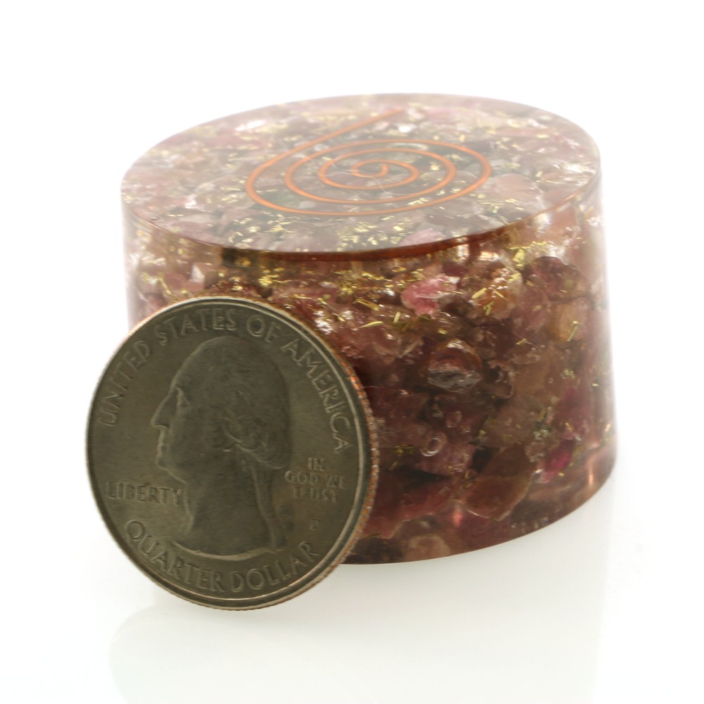 Genuine Raw Ruby Orgone Tower Buster 1.75 Inch 5g & EMF Protection