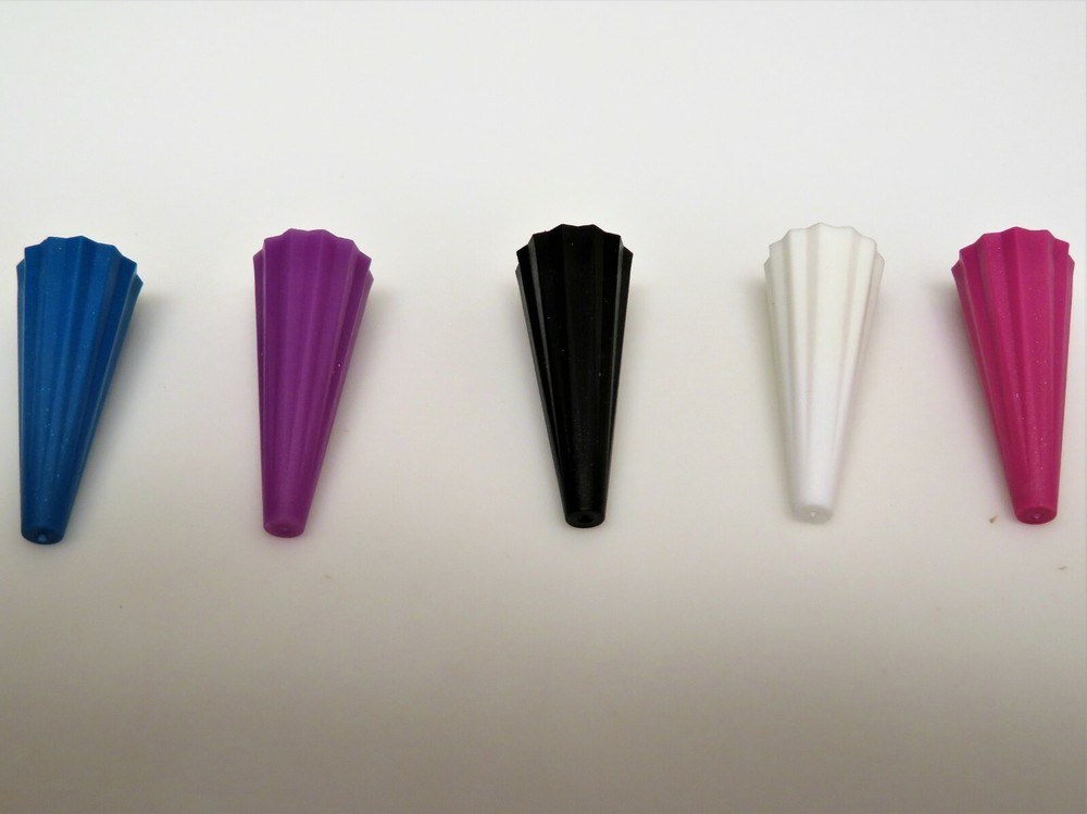 Five (5) Professor Motor 1/2 oz. Fluid Bottle Plastic Replacement Screw Tops
