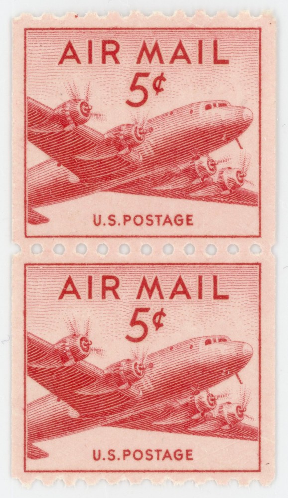 US #C37 Coil Pair | Mint NH | Extra Fine/Superb
