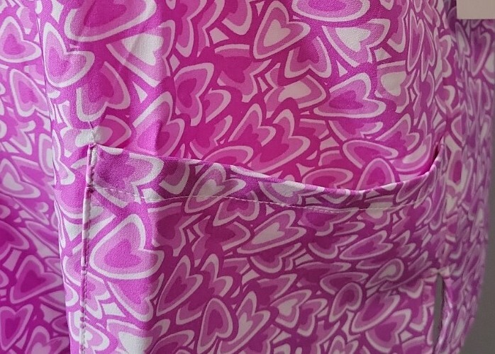 Samantha Mara 4 Way Stretch Purple Hearts Scrub Set Style: C-6800-C1 FreeShippin