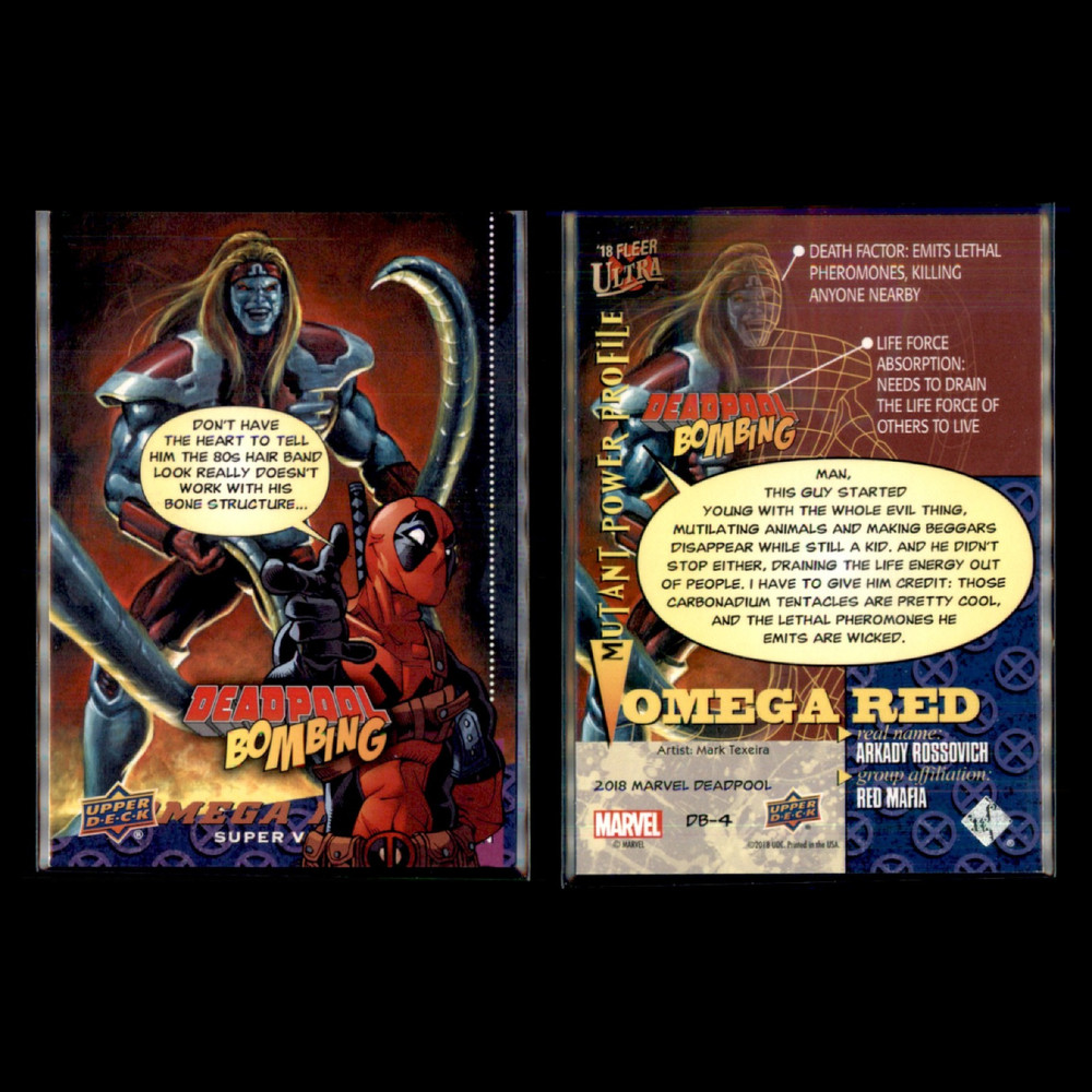 2018 Upper Deck Deadpool Bombing Complete Set 12 Marvel Cards DB1-DB12 Full Set