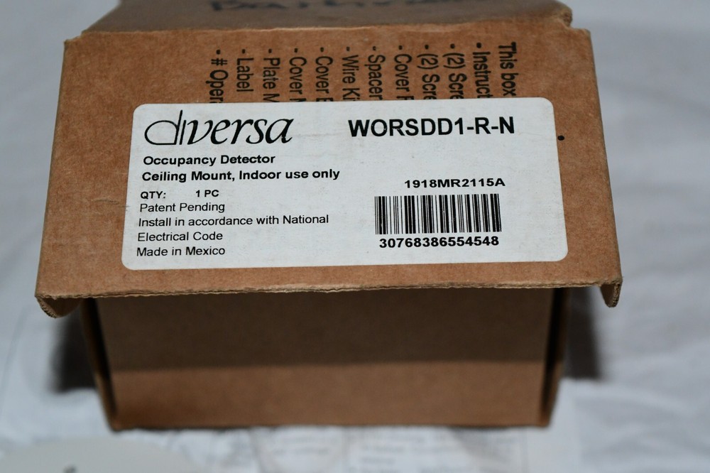 Diversa worsdd1-r-n Universal Lighting Ceiling Mount Occupancy Detector w2C1
