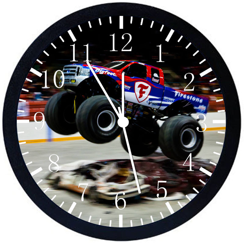 Big Truck Black Frame Wall Clock E184