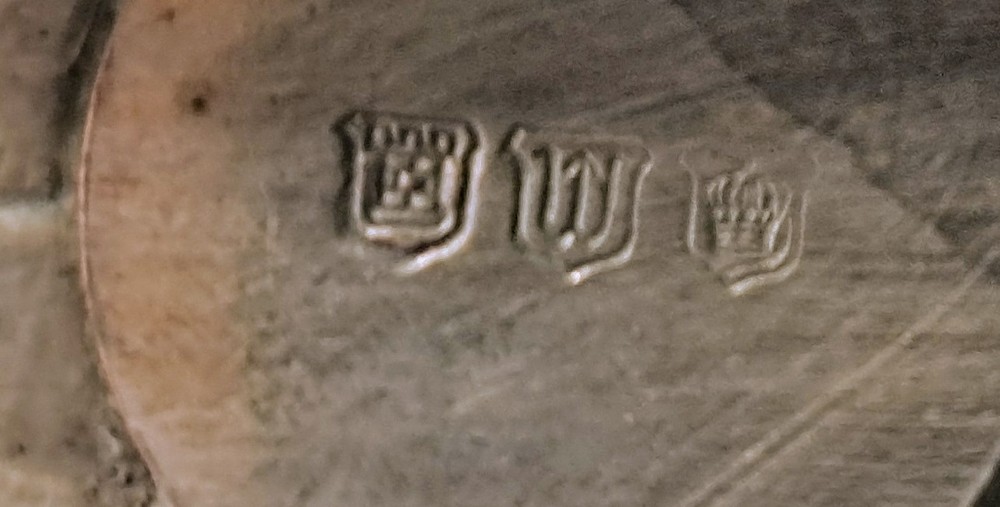 Vintage Crown Silver Plated Double Shell Candy Dish Bakelite Handle Marked