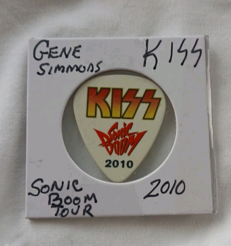 KISS Gene Simmons Sonic Boom Tour Guitar Pick Tour Issue 2010