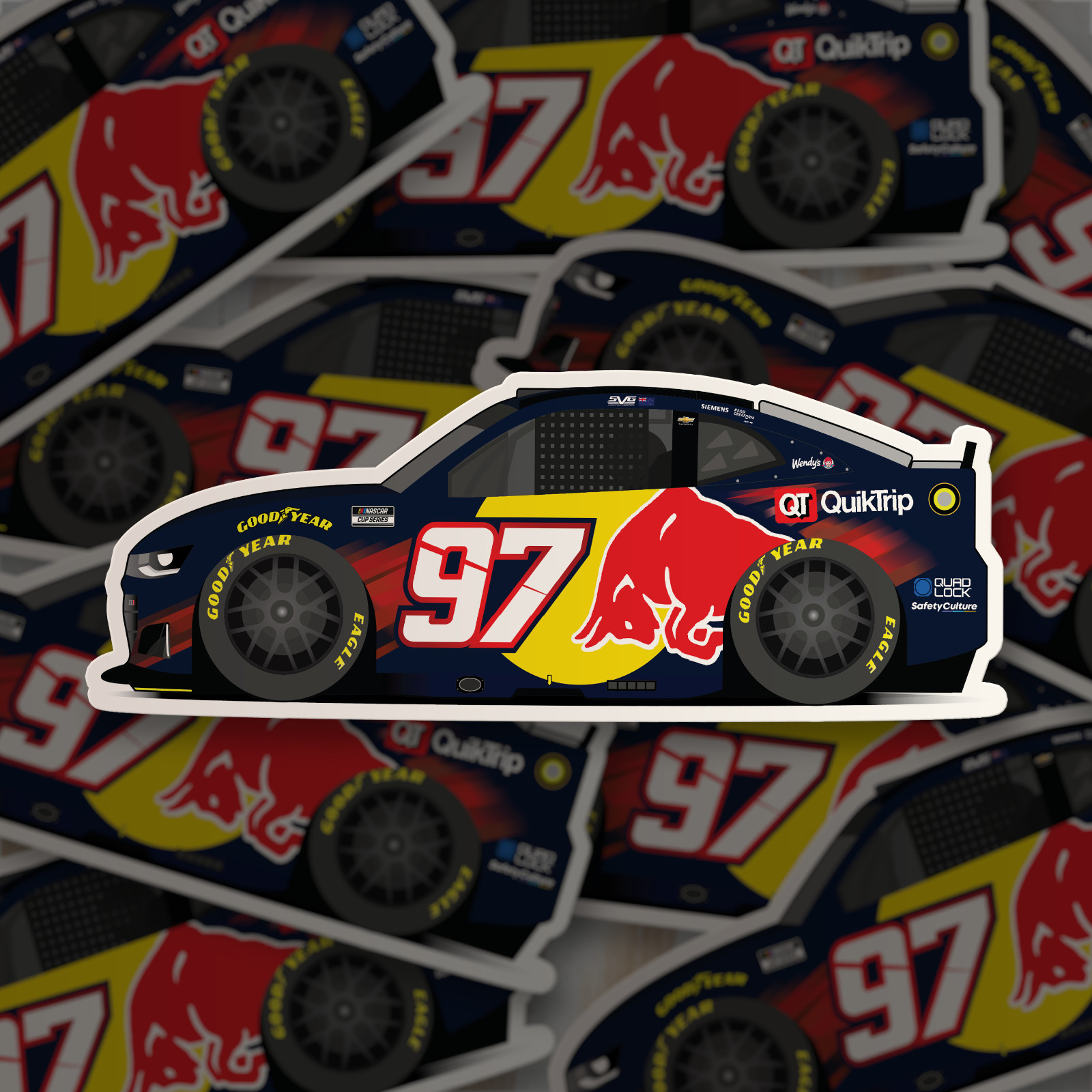 2026 NASCAR Shane Van Gisbergen Red Bull Sticker