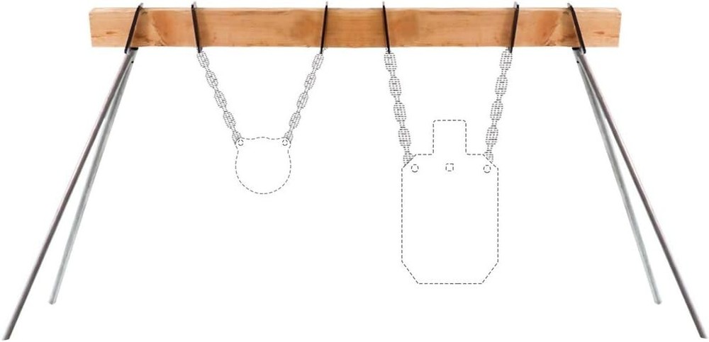 Target Stand Bracket Kit, 2x4 Mounting Bracket with Shooting Target Hanging Hook