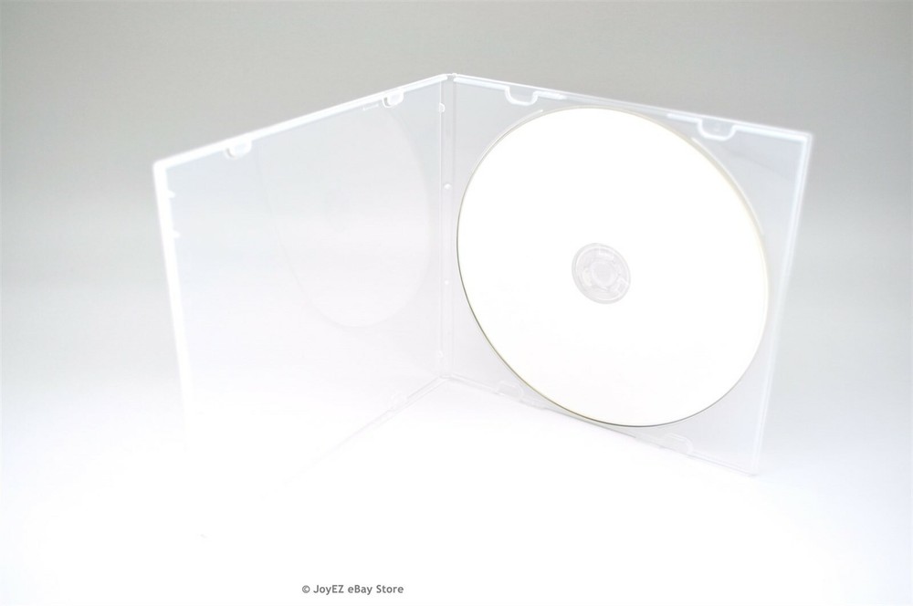 200 Clear 5.2mm Single CD DVD R CDR DVDR Disc PP Poly Plastic Case Outer Sleeve