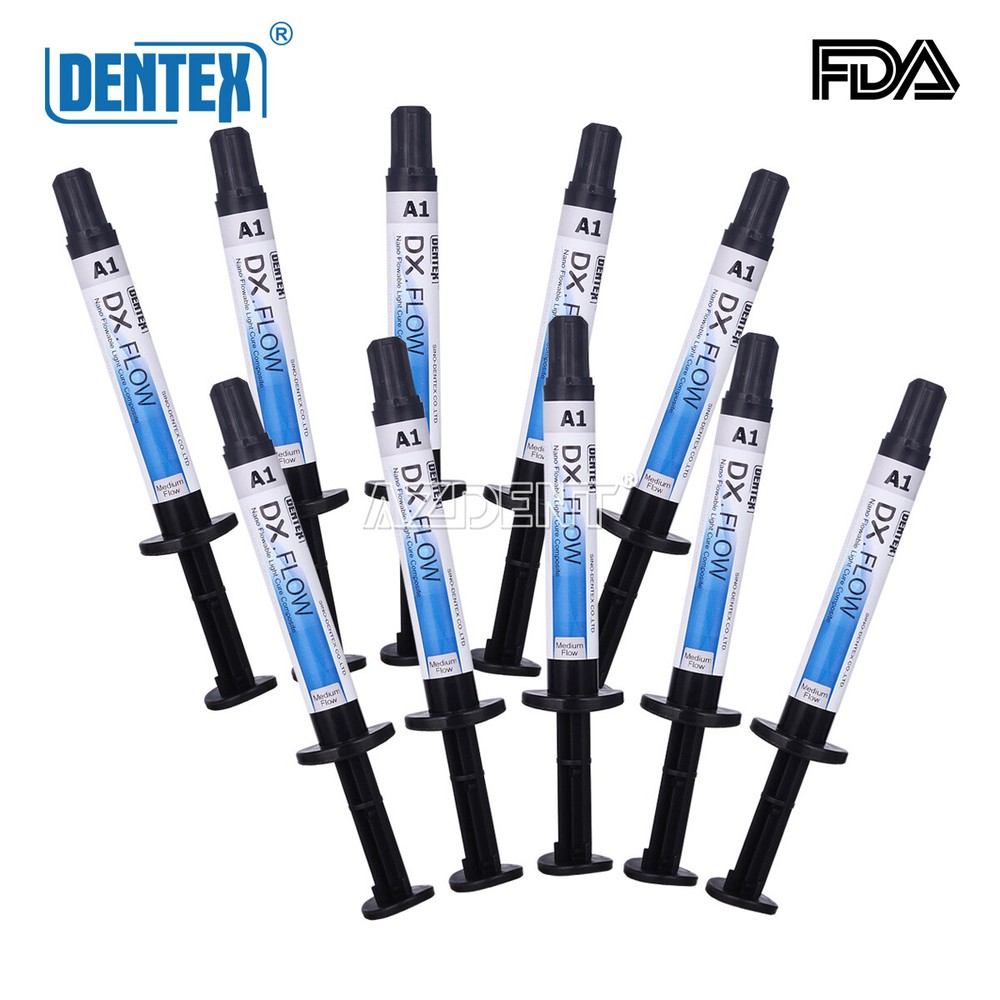 Dental Flowable Light Cure Composite Resin A1 Medium Flow 3g/Syringe