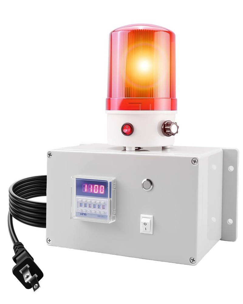 Cycle Timer Alarm, 0–110dB Adjustable Volume with Flashing Light, Dual Mod