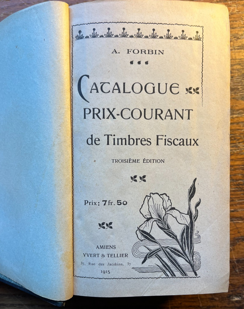 International Revenue Stamp Catalogue by Forbin