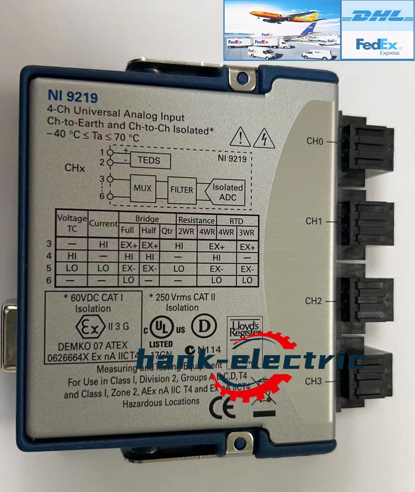 Used & Tested NATIONAL INSTRUMENTS NI 9219 cDAQ Universal Analog Input Module