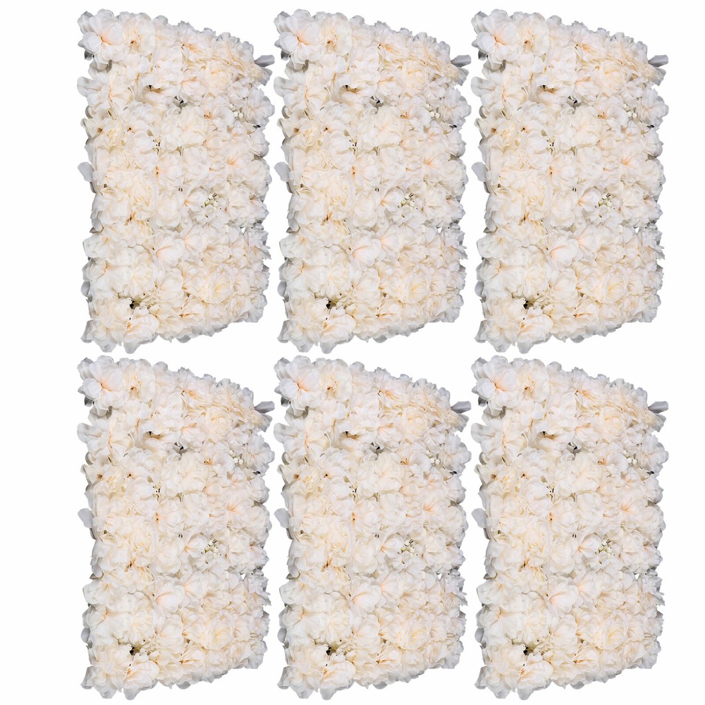 6pack Artificial Silk Hydrangea Flower wall Panel Wall Decor wall Panel