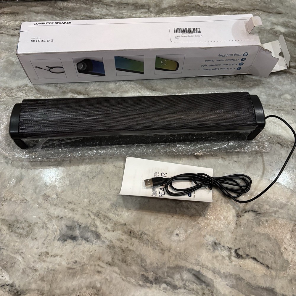LENRUE X11 Plus Computer Speakers for Desktop, Touch Lights PC Speakers