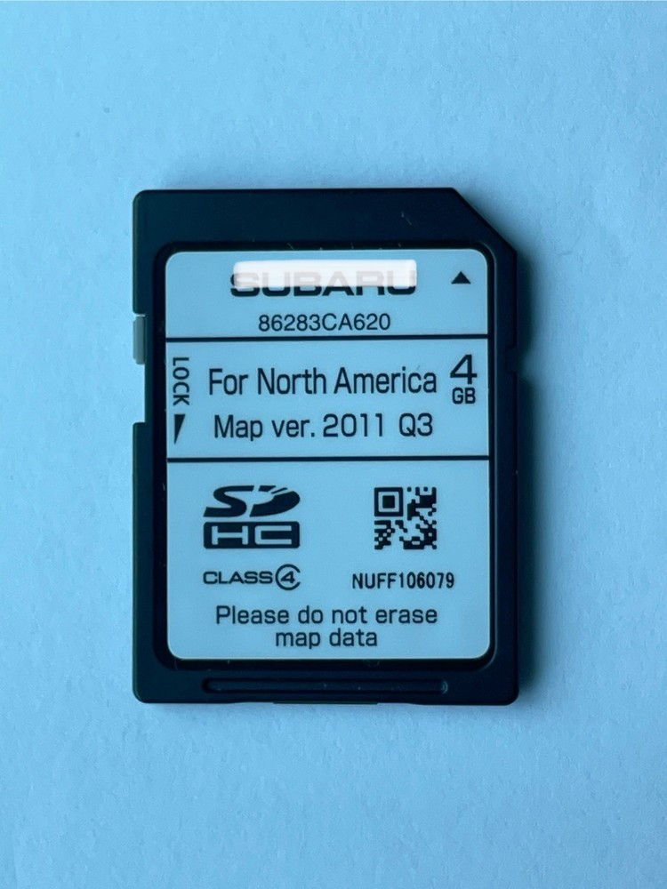 2013 2014 2015 BRZ Navigation GPS Map Data Sd Card. 86283CA620