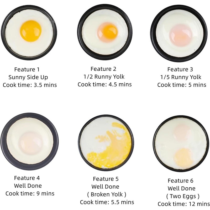 Electric Egg Cooker Low Heat Automatic Fried Egg Maker Healthy Breakfast Machine