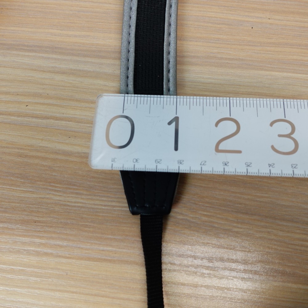 Camera Strap Replacement QUANTARAY Black Grey Neck Shoulder Nylon Handle 18 in