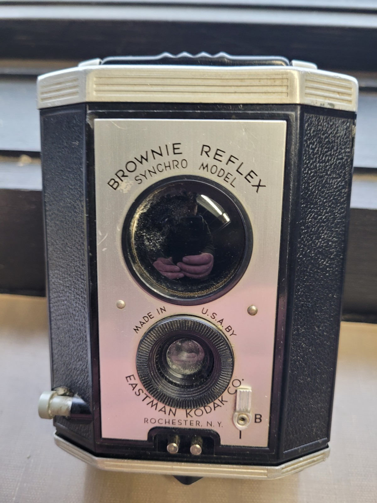 Brownie Reflex Synchro Model Kodak Camera Vintage Untested MADE IN USA